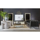 Saber 48 X 48 inch Black / Champagne Gold Coffee Table